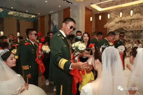浪漫满屋武警兵哥集体婚礼甜蜜来袭
