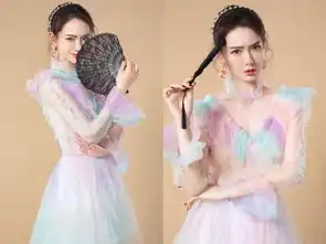 戚薇明侦剧照曝光,一袭彩虹仙女纱裙,像个高贵的花仙女
