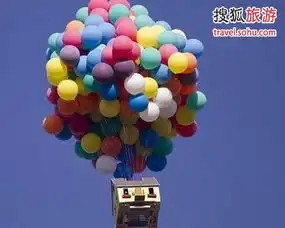 现实版飞屋环游记300氦气球助其升空