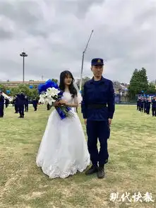 夫妇举办火焰蓝婚礼现场700名伴郎见证
