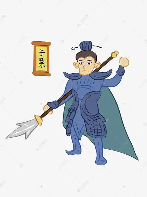 简约卡通q版三国曹操五子良将人物矢量元素素材图片免费下载千库网