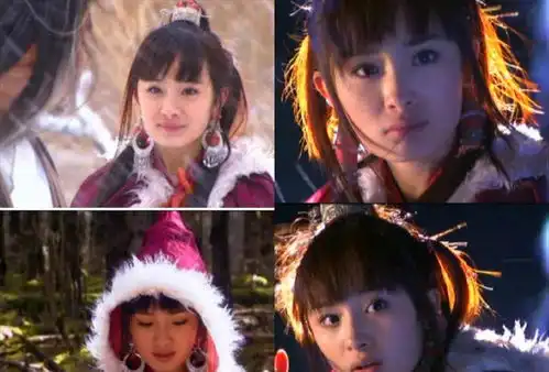 杨幂06年神雕侠侣剧照,样貌青涩灵气十足,颜值多年未变成亮点
