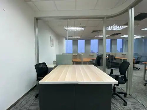 国贸团结湖商圈嘉盛中心精装修带家具出租办公楼租赁北京我爱我家