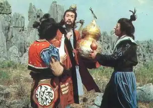 西游记珍贵剧照打酱油的小妖精,精细鬼和伶俐虫被孙悟空戏耍
