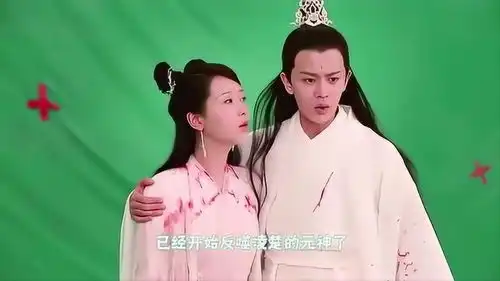 天乩之白蛇传说花絮嘴瓢的杨紫和任嘉伦,卡词的时候还真可爱

