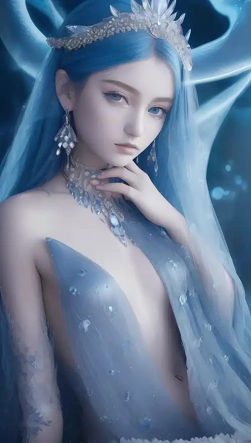 蓝色妖姬手机壁纸
