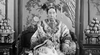 慈禧在颐和园赏雪照曝光罕见慈禧太后时尚生活罕见彩色照组图