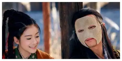 神雕侠侣六版面具杨过,刘德华吓人古天乐帅气,任贤齐最搞笑