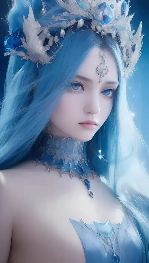 蓝色妖姬手机壁纸
