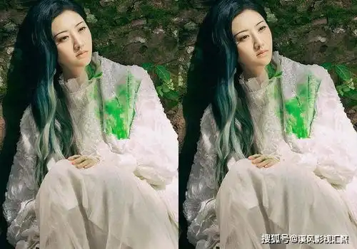 司藤景甜超美的9套造型,深蓝色这套惊艳,战损时白衣真好看