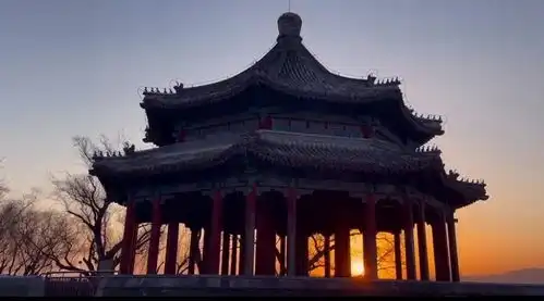 今日冬至,颐和园十七孔桥再现金光穿洞
