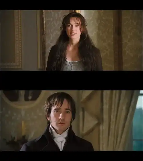 图片傲慢与偏见男女主浪漫对视图
