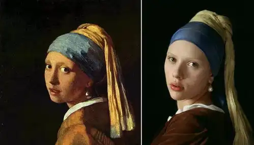 angelababy致敬戴珍珠耳环的少女被嘲僵硬寡姐甩她10条街