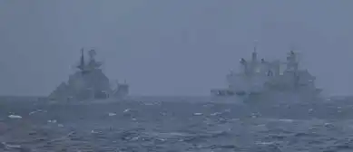 中国海军舰艇编队再次穿越宫古海峡
