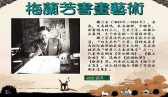 梅兰芳书画艺术ppt模板下载