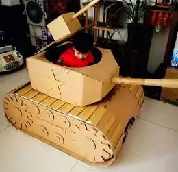 亲子游戏家有废旧纸箱不要乱丢,这都是孩子们最理想的玩具